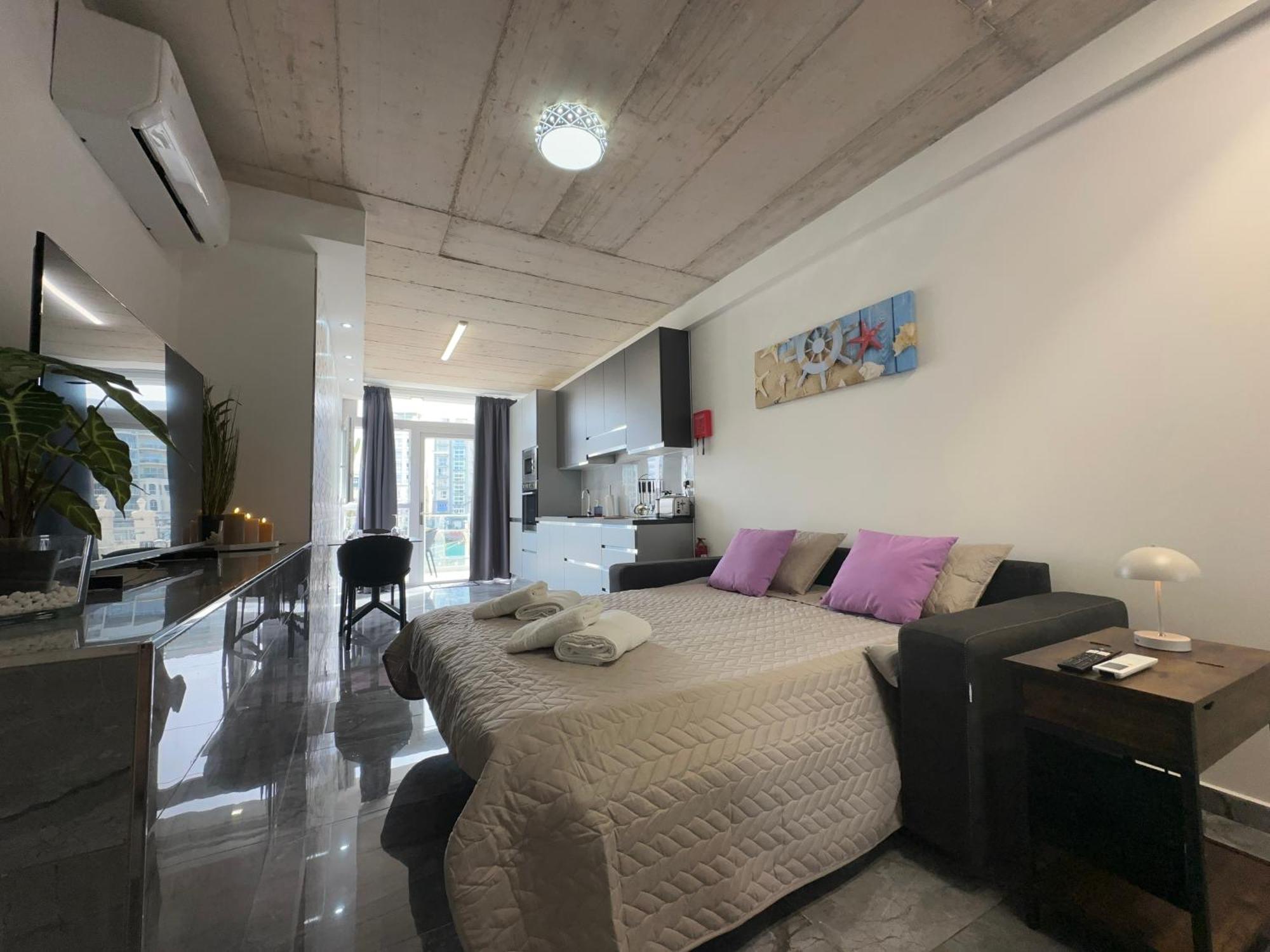 Seafront, Lovely Modern Studio. San Julián Exterior foto